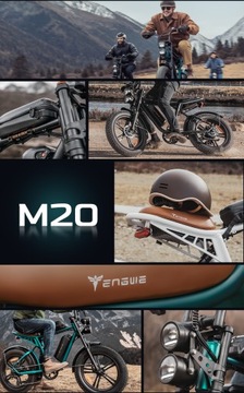 Электрический велосипед Engwe M20, 26 Ач, 1000 Вт, 2 аккумулятора