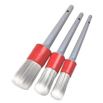 3x zestaw pędzli do automatycznego detalowania, zestaw pędzli do automatycznego detalowania, uniwersalny, odporny na zarysowania