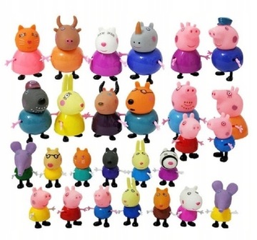 Figurki Świnka Peppa 25sztuk