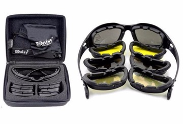 ПОЛЯРИЗОВАННЫЕ СОЛНЦЕЗАЩИТНЫЕ ОЧКИ ТАКТИЧЕСКИЕ СПОРТИВНЫЕ ВЕЛОСИПЕДНЫЕ ОЧКИ DAISY C5
