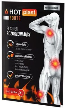 Hot plast Forte, plaster rozgrzewający, 12x18cm XL, 1szt., PASO-TRADING
