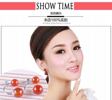 Женские серьги-гвоздики из натурального камня, серебро