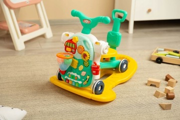 МНОГОФУНКЦИОНАЛЬНЫЙ УЧЕБНЫЙ СТОЛ 5-В-1 САМОКАТ МУЛЬТИ-ИГРУШКА