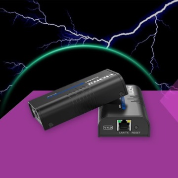 Конвертер сигналов HDMI в IP Full HD, удлинитель-передатчик Spacetronik, 120 м