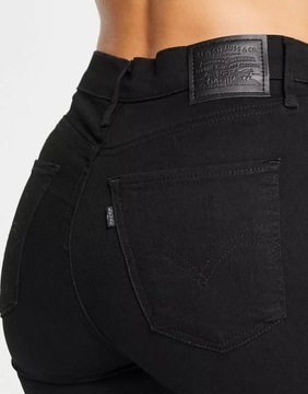 LEVI'S JEANSY DAMSKIE CZARNE DŁUGIE RURKI 27 1VAJ