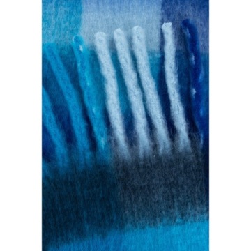 Женский ЗЕЛЕНЫЙ пушистый клетчатый шарф с бахромой, плотный зимний длинный