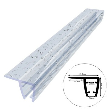 Uszczelka do kabiny prysznicowej D01 7-9mm 100cm