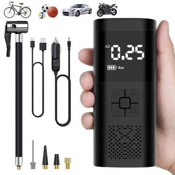 НАДУВНОЙ УМНЫЙ МИНИ-НАСОС АККУМУЛЯТОРНЫЙ КОМПРЕССОР СО СВЕТОДИОДОМ 6000 мАч