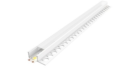 PROFIL LED DO PŁYT GIPSOWYCH GK Podpłytkowy Do Glazury SZARY 2 METRY