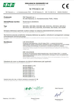 Светодиодный светорегулятор с памятью 230В 150Вт в задней коробке F&F SCO-802-LED