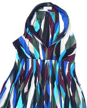 CALVIN KLEIN SAPHIRE sukienka ciekawy fason kolory
