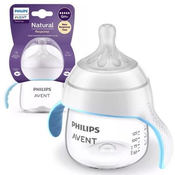 PHILIPS AVENT KUBEK TENINGOWY RESPONSE bidon z uchwytami 150 ml 6+