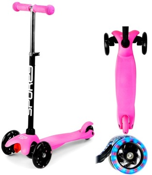 HULAJNOGA Balansowa Trójkołowa Skrętne Koła LED