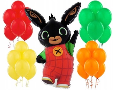 BING BIRTHDAY ДЕНЬ РОЖДЕНИЯ ШАРЫ ТАРЕЛКИ, ЧАШКА, НАБОР ШАРОВ