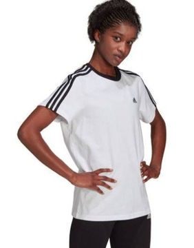 Koszulka damska ADIDAS H10201 bawełniana biała