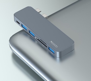 АДАПТЕР-ХАБ ДЛЯ НОУТБУКА MACBOOK PRO AIR USD SD 6в1