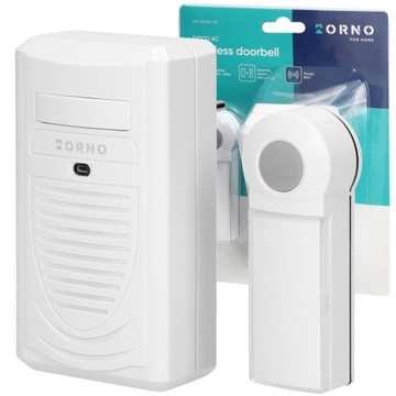 BEZPRZEWODOWY DZWONEK DO GNIAZDKA 230V 80m IP44 DISCO AC ORNO OR-DB-KH-123