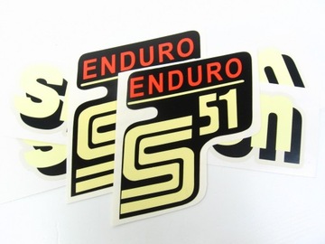 KNIAZW - NAKLEJKA SIMSON S51 ENDURO WZÓR DDR