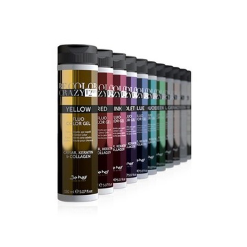 Be Color Crazy RED - Żelowa farba 150 ml