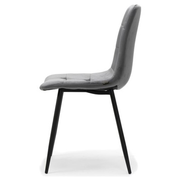 СТЕГАНЫЙ ВЕЛЮРОВЫЙ СТУЛ ДЛЯ СТОЛОВОЙ ГОСТИНОЙ PARMA