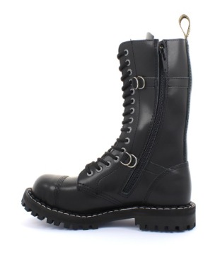 СТАЛЬНЫЕ ЧЕРНЫЕ БОТИНКИ С 15 ОТВЕРСТИЯМИ 151/O/Z/B 38