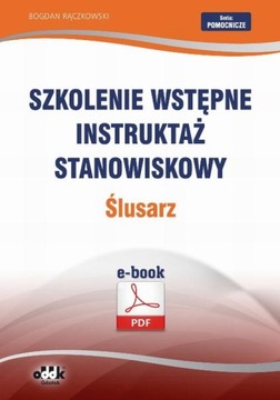 SZKOLENIE WSTĘPNE INSTRUKTAŻ STANOWISKOWY.. EBOOK