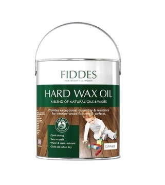 FIDDES Twardy Olejowosk do podłóg HARD WAX OIL bezbarwny SILNY MAT 2,5L