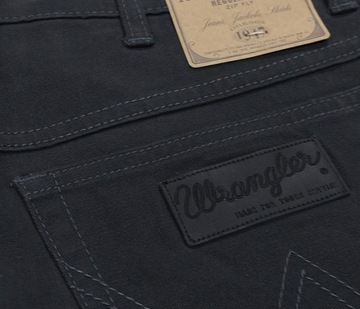 WRANGLER TEXAS STRETCH SPODNIE navy grey W31 L34