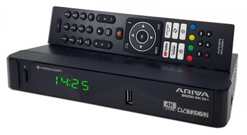 ТЮНЕР наземного, спутникового и кабельного телевидения H265 Ariva 9000 4K CI+ HbbTV