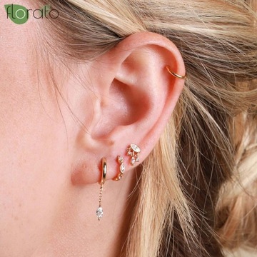 Игла из стерлингового серебра 925 пробы Elegant White Crys