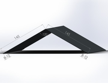Kalenica prosta grafit MAT RAL7024 2mb