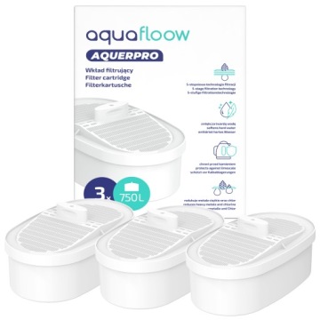Filtr AquaFloow Aquerpro do konvice dávkovače Waterdrop náhradní 3 ks