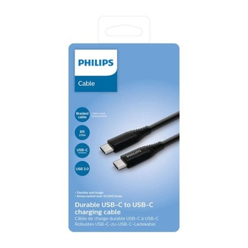 Kabel USB typ C - USB typ C Philips DLC5206C/00 2 m