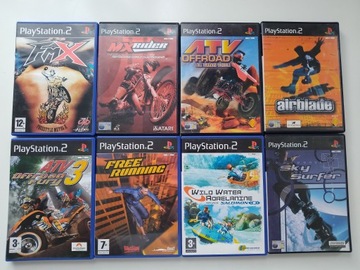 ZESTAW PS2 PAL ENG KOLEKCJA GRY PLAYSTATION 2 * 8 GIER