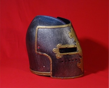 ШЛЕМ С ЗАЗЫРЬЕМ РЫЦАРСКИЙ НАряд НОЧНОЙ КОСТЮМ