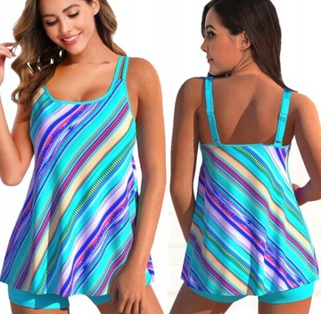 STRÓJ KĄPIELOWY TANKINI BIKINI ROZMIARY SZORTY