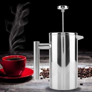 КОФЕМАШИНА ФРЕНЧ-ПРЕСС С ДВОЙНОЙ СТЕНКОЙ