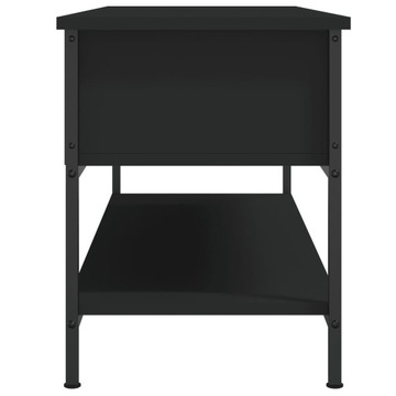 vidaXL Подставка под ТВ, черная, 100x35x45 см, материал дерево