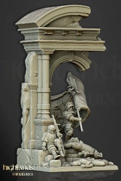 Highlands Miniatures Empire of Sun, пеший боевой знаменосец, Импер