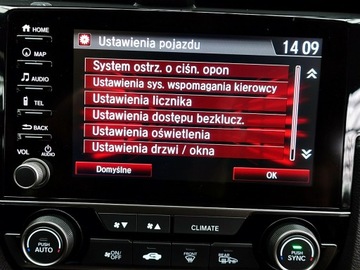Honda Civic X Hatchback 5d Facelifting 1,5 VTEC TURBO 182KM 2020 Honda Civic AUTOMAT+EL.DACH Kraj 1wł BEZWYPAD, zdjęcie 34