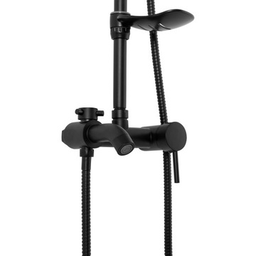 Molier Black 100 Складная душевая дверь + душ