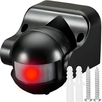 ŚCIENNY CZUJNIK RUCHU ZMIERZCHU PIR ZEWNĘTRZNY LED