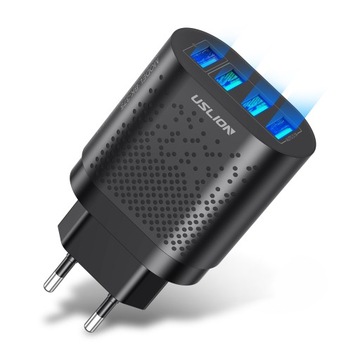 SZYBKA ŁADOWARKA USLION 4X USB 3A QC 3.0 LED 48W