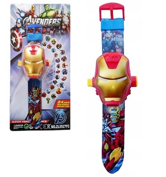 IRONMAN ZEGAREK 3D Z PROJEKTOREM CYFROWY OBRAZKI