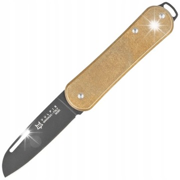 Scyzoryk Fox Vulpis Brass, Black Top Shield M390 (FX-VP108 OTB)