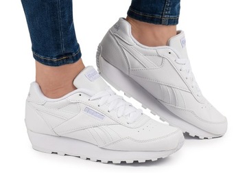 Klasyczne białe sneakersy REEBOK REWIND RUN damskie buty sportowe r. 36
