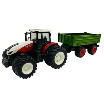 Трактор с дистанционным управлением + прицеп Трактор STRONG СЕРИИ MAŁY FARMER PREZE