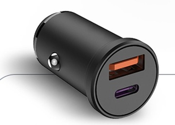 АВТОМОБИЛЬНОЕ ЗАРЯДНОЕ УСТРОЙСТВО BQUAL POWERFUL FAST USB USB-C TYPE-C PD 20W 3A Quick