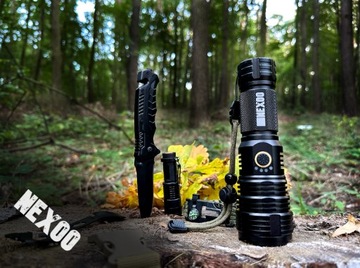 МОЩНЫЙ ТАКТИЧЕСКИЙ ФОНАРЬ NEXOO 10 000 ЛЮМЕН USB