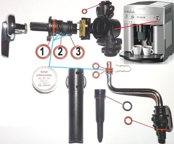 Zestaw uszczelki ekspres Delonghi Magnifica Perfecta PrimaDonna Rapid Caffe